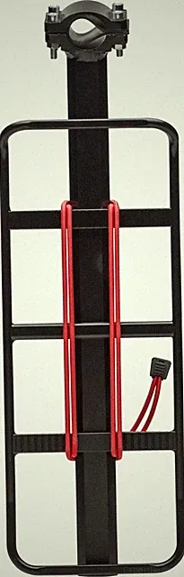 45 lbs. Capacity Lighted Rear Bike Rack, 18 Inches