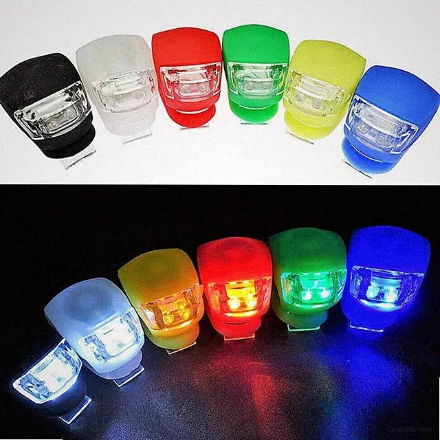 (5) PACK FLASH LED Bike Bicycle Mountain Frog Flash Light Front Head Rear Frame