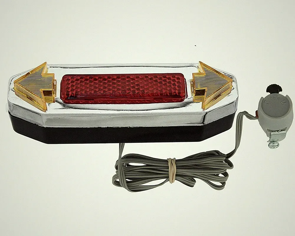 Bicycle Directional Turning Signal Light Yellow BMX MTB Cruiser Bike Lowrider.