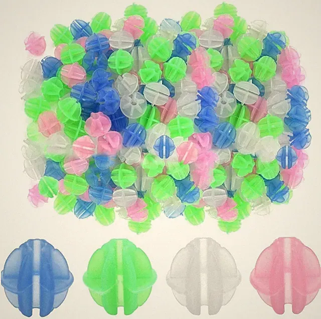 Bike Spoke Beads Glow in The Dark That Make Noise for Kids Bicycle Wheels 216 Pc