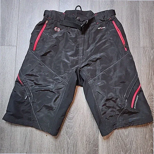 Bontrager Black Red Rhythm Comp Shorts Cycling Mountain Biking Mens S