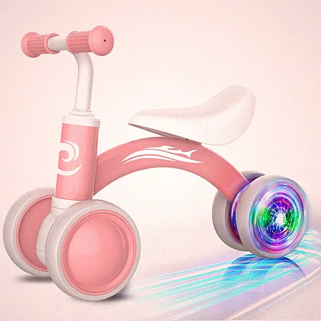 Colorful Lighting Baby Balance Bike Toys for 1 Year Old Girl Gifts, 10-36 Mon...