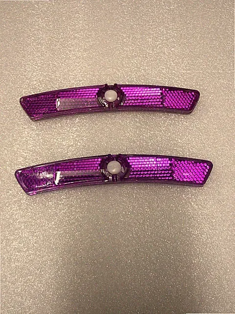 DECORATIVE BICYCLE BIKE SPOKE MOUNTED WHEEL REFLECTOR SET Fit: LOWRIDER BMX MTB