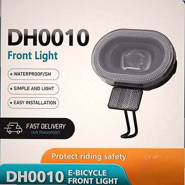 E-Bike Headlights 12V-48V DH010 LED with Horn Front Light Night Safe Riding Part