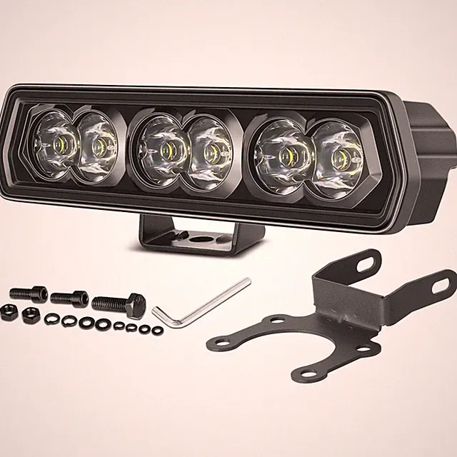 For Dirt Bike Electric Mountain E-Bike Bicycle 6" LED Work Spot Headlight Bar