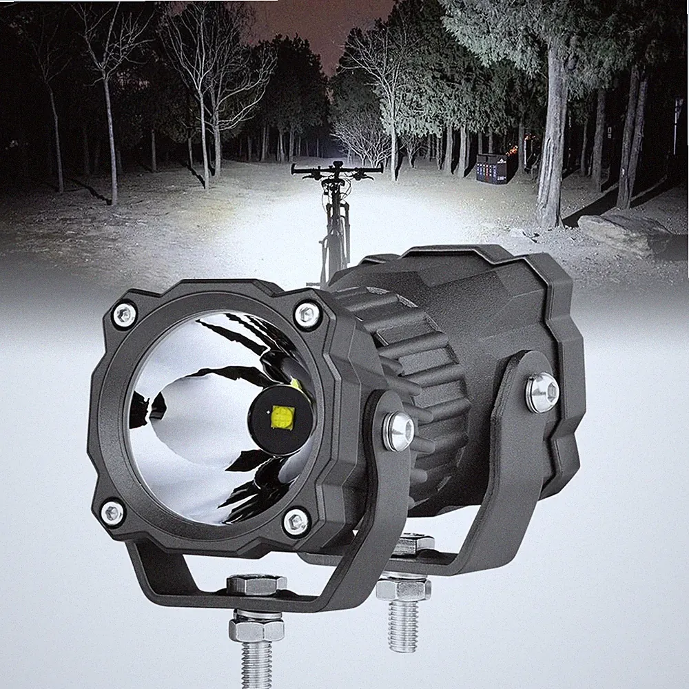 For City Commuter Electric Bicycle Electric Bike Mountain E-Bike LED Round Light