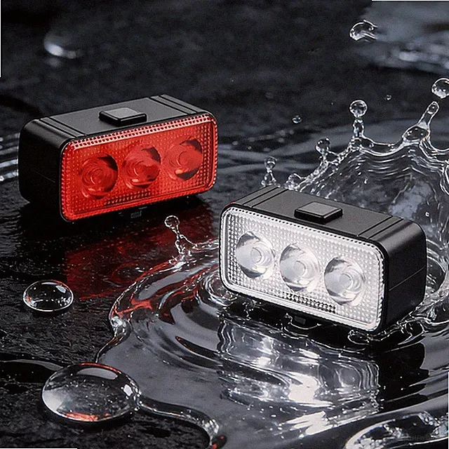 Lightweight Bike Light Set Rechargeable Headlight Taillight for Folding Bikes