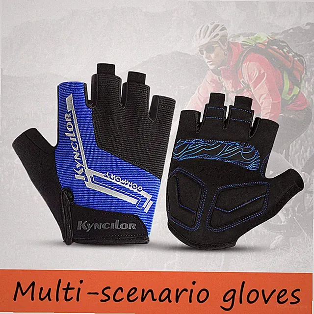 Men's Breathable Half Finger Glove Outdoor MTB Road Gravel Bike Cycling Gloves