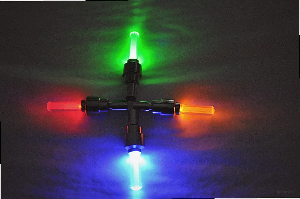 (ONE) LED VALVE CAP STEM Bike Bicycle Mountain Wheel tire kids Motion Neon Light