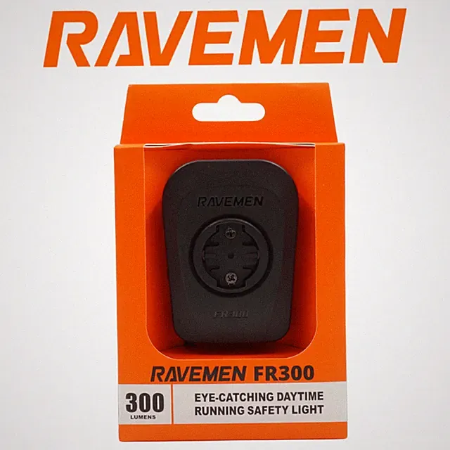 RAVEMEN FR300 Bike Front Warning Light Stackable fit Garmin Computer & Mount
