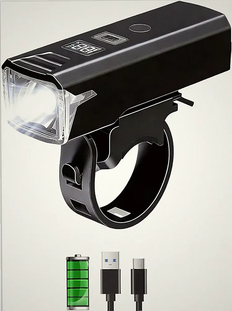 Rechargeable Bike Light High Lumens Waterproof Bicycle Headlight Smart Sensor