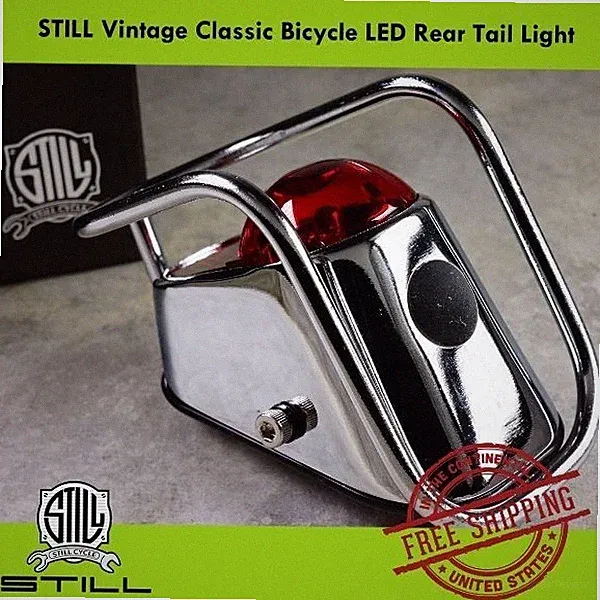 STILL Vintage Classic Bicycle Road City Bike LED Safety Rear Tail Light