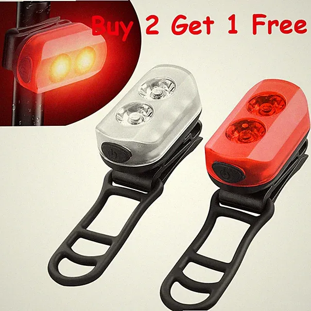 Super Bright LED Bike Light USB Rechargeable Bicycle Front & Rear Headlight Set