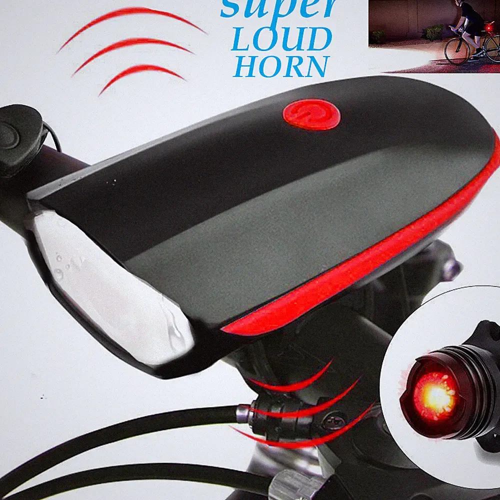 Super Bright USB Led Bike Bicycle Light Rechargeable Headlight &Taillight Set