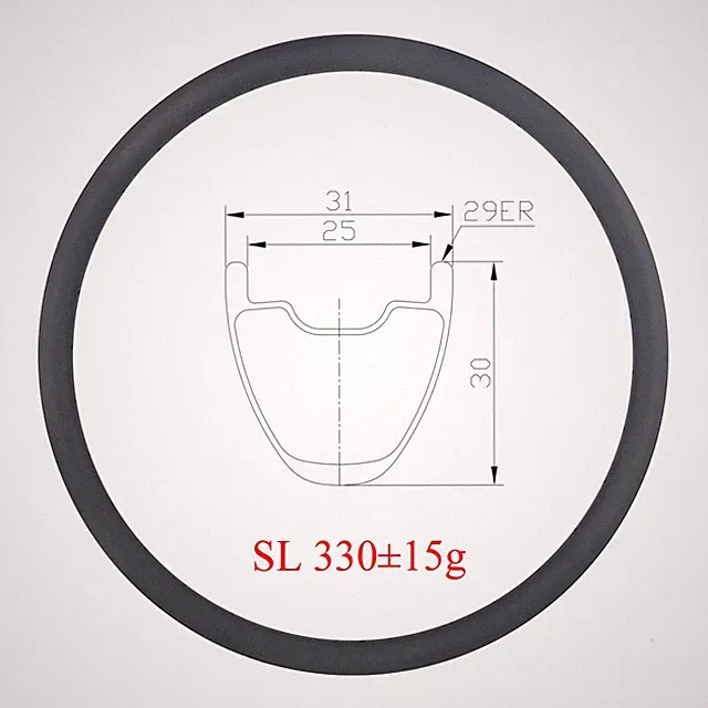 Super Light 29er MTB XC Bicycle Rims Carbon Cross Country Mountain Bike Wheels