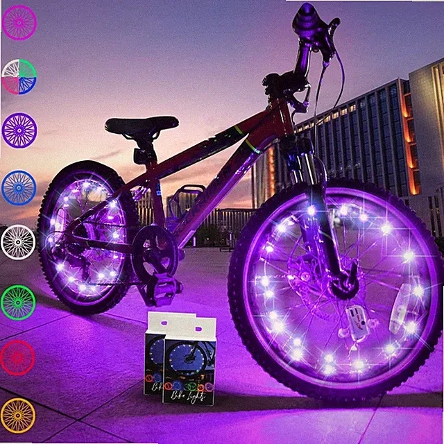 TINANA 2-Tire Pack LED Bike Wheel Lights Ultra Bright Waterproof Bicycle Spok...