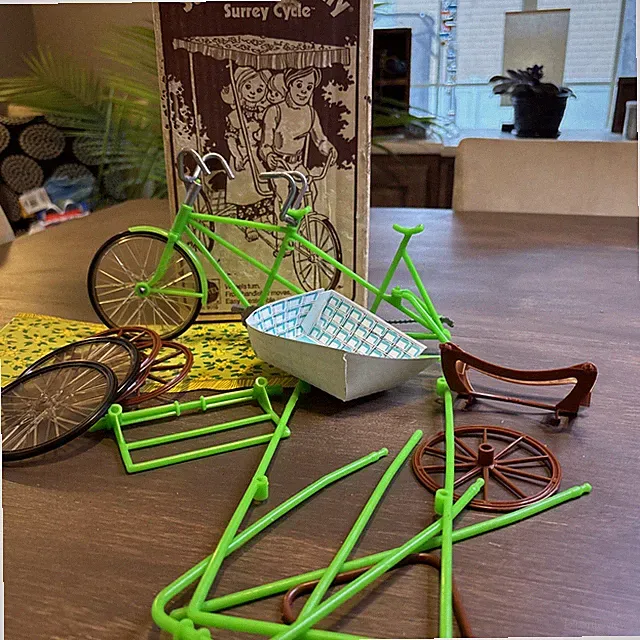 Vtg Rare 1974 The Sunshine Family Surrey Cycle Tandem Bike Mattel NEW Orig Box