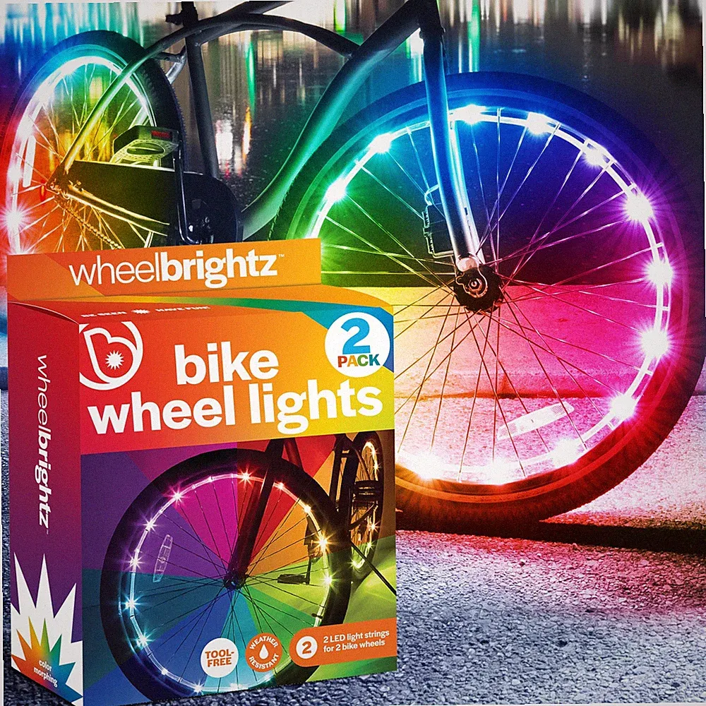 WheelBrightz (2-Pack RGB) LED Bike Wheel Lights Boys Girls Kids Bike Lights f...
